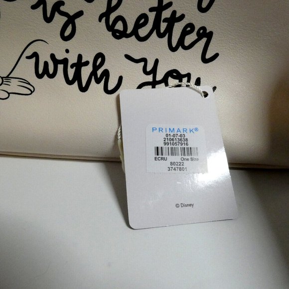 Disney Mickey Mouse Cosmetic Bag White w/ Removable Pouch Travel Case Makeup NWT - Picture 12 of 12